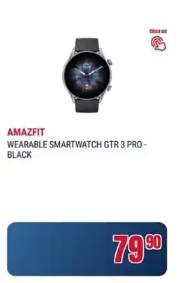 Trony Amazfit wearable smartwatch GTR 3 pro - black offerta