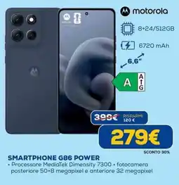 Euronics motorola SMARTPHONE G86 POWER offerta
