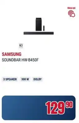 Trony SAMSUNG SOUNDBAR HW-B450F offerta