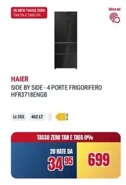 Trony HAIER SIDE BY SIDE-4 PORTE FRIGORIFERO HFR3718ENGB offerta