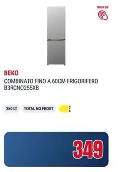 Trony BEKO COMBINATO FINO A 60CM FRIGORIFERO B3RCN0255XB offerta