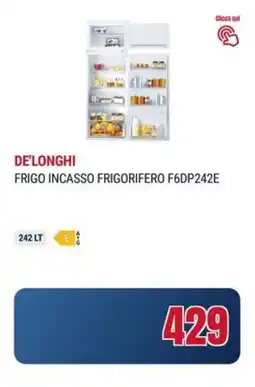 Trony DE'LONGHI FRIGO INCASSO FRIGORIFERO F6DP242E offerta