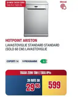Trony Hotpoint ariston lavastoviglie standard standard (solo 60 cm) lavastoviglie offerta