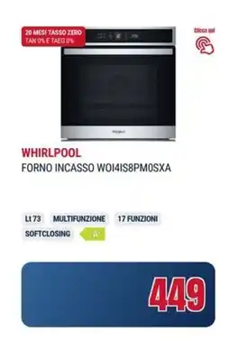 Trony WHIRLPOOL FORNO INCASSO WO141S8PMOSXA offerta