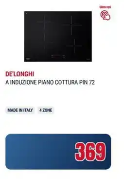 Trony De'longhi a induzione piano cottura pin 72 offerta