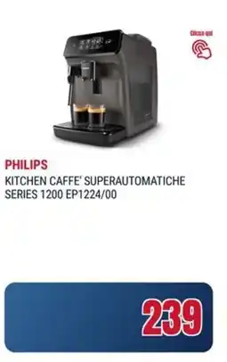 Trony Philips kitchen caffe' superautomatiche series 1200 EP1224/00 offerta