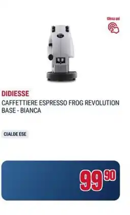 Trony Didiesse caffettiere espresso frog revolution base - bianca offerta