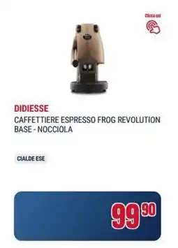 Trony Didiesse caffettiere espresso frog revolution base - nocciola offerta