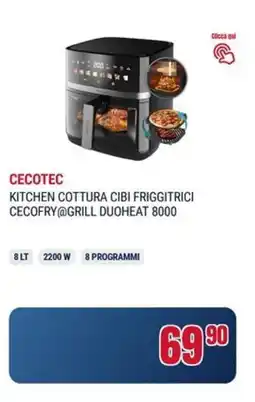 Trony Cecotec kitchen cottura cibi friggitrici cecofry grill duoheat 8000 offerta