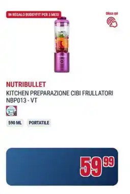 Trony Nutribullet kitchen preparazione cibi frullatori NBP013-VT offerta