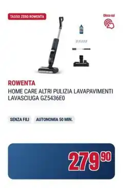 Trony Rowenta home care altri pulizia lavapavimenti lavasciuga GZ5436E0 offerta