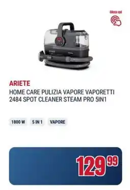Trony Rh9a32wo home care pulizia vapore vaporetti 2484 spot cleaner steam pro 5in1 offerta