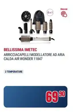 Trony Bellissima imetec arricciacapelli modellatore ad aria calda air wonder 11847 offerta