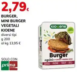 Basko Burger, mini burger vegetali KIOENE offerta