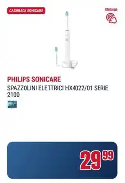 Trony Philips sonicare spazzolini elettrici HX4022/01 SERIE 2100 offerta