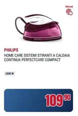 Trony Philips home care sistemi stiranti a caldaia continua perfectcare compact offerta