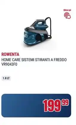 Trony Rowenta home care sistemi stiranti a freddo VR9043F0 offerta