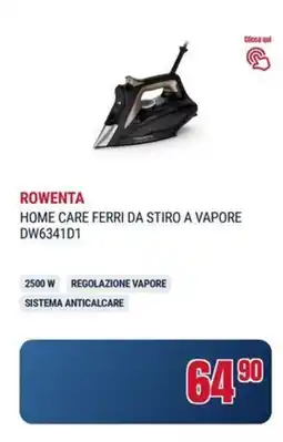 Trony Rowenta home care ferri da stiro a vapore DW6341D1 offerta