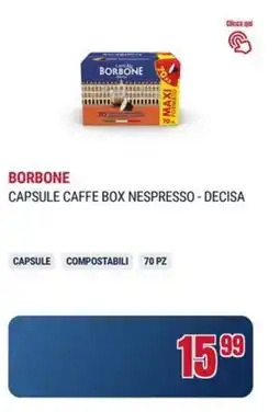 Trony Borbone capsule caffe box nespresso - decisa offerta