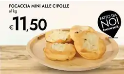 Bennet Focaccia mini alle cipolle offerta