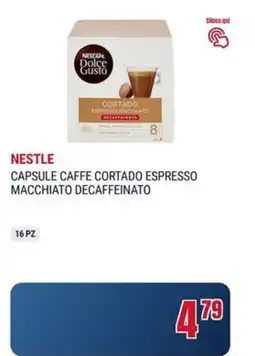 Trony Nestle capsule caffe cortado espresso macchiato decaffeinato offerta