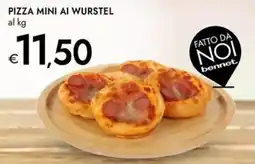Bennet Pizza mini ai wurstel offerta