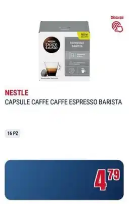 Trony Nestle capsul caffe espresso barista offerta