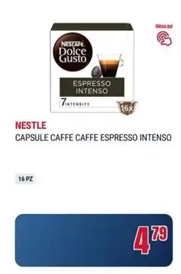 Trony Nestle capsule caffe espresso intenso offerta