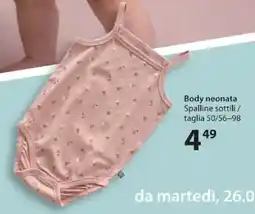 NKD Body neonata Spalline sottili offerta