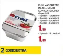 Happy Casa Cuki vaschette in alluminio con coperchio offerta