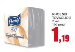Happy Casa Phoenix tovaglioli 2 veli offerta