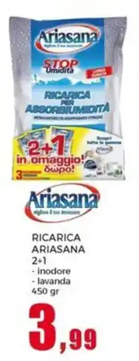 Happy Casa Ariasana ricarica ariasana 2+1 offerta