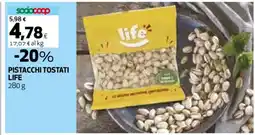 Coop PISTACCHI TOSTATI LIFE offerta