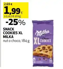 Coop SNACK COOKIES XL MILKA offerta