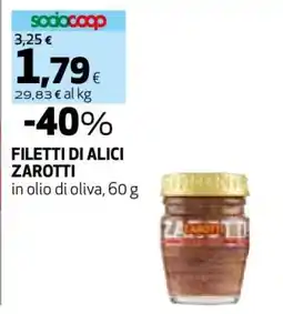 Coop FILETTI DI ALICI ZAROTTI offerta