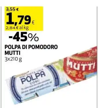 Coop POLPA DI POMODORO MUTTI offerta