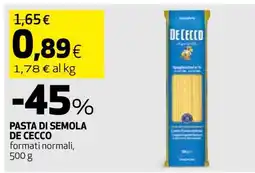 Coop Pasta di Semola De Cecco offerta