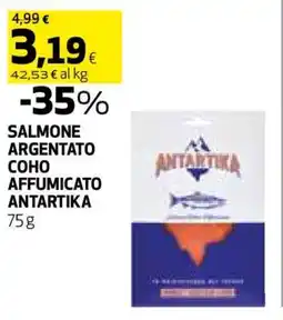 Coop SALMONE ARGENTATO COHO AFFUMICATO ANTARTIKA offerta