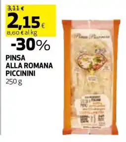 Coop PINSA ALLA ROMANA PICCININI offerta