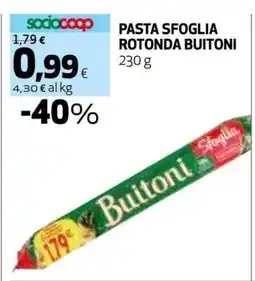 Coop Pasta Sfoglia Rotonda Buitoni offerta