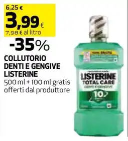 Coop Collutorio Denti e Gengive Listerine offerta