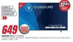 Trony SAMSUNG SMART TV 75U7000 offerta