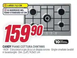 Trony CANDY PIANO COTTURA CHW74WX offerta