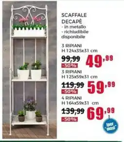 Happy Casa Scaffale decapè 3 ripiani offerta