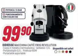 Trony Didiesse macchina caffè frog revolution offerta