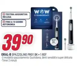 Trony Oral-b spazzolino PRO 1 BK +1 REF offerta