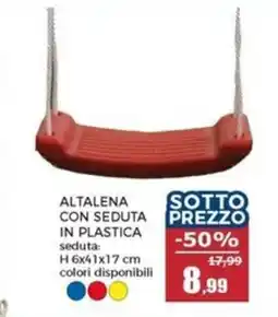 Happy Casa Altalena con seduta in plastica offerta