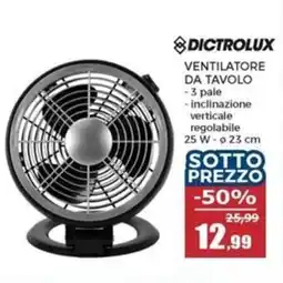 Happy Casa Dictrolux ventilatore da tavolo offerta