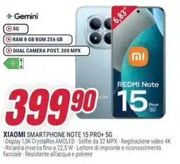 Trony XIAOMI SMARTPHONE NOTE 15 PRO+ 5G offerta