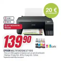 Trony Epson multifunzione ET-1810 offerta